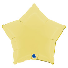 18 inch Star Matte Yellow Foil Balloons