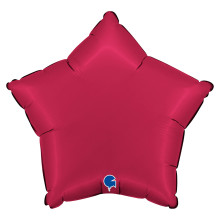 18 inch Star Satin Cherry Foil Balloons
