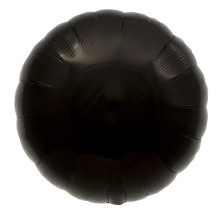 18 inch Black Round Foil Balloons