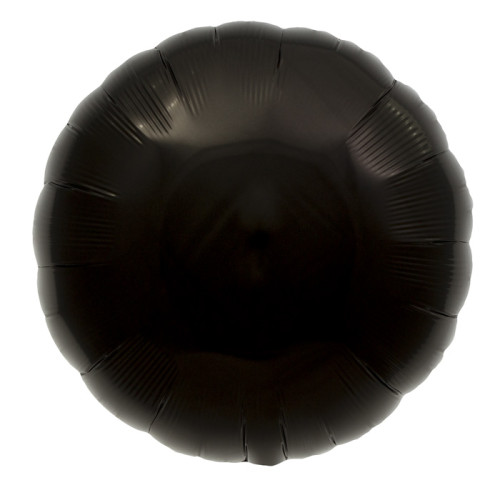 18 inch Black Round Foil Balloons