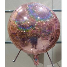 18 inch Heart Glitter Holographic Rose Gold Foil Balloons