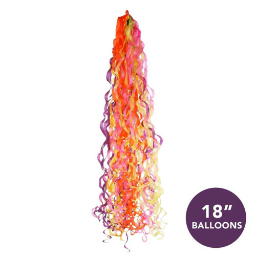 Primary Colours Balloon Tail - For 18 Inch Balloons Primary Colours Balloon Tail - For 18 Inch Balloons