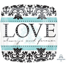 18 inch Always & Forever Mylar  foil balloon