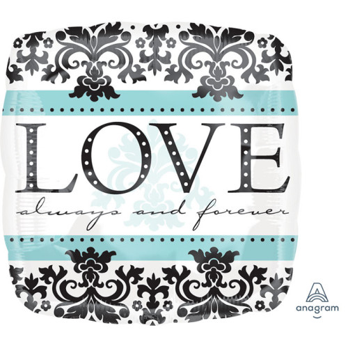 18 inch Always & Forever Mylar  foil balloon
