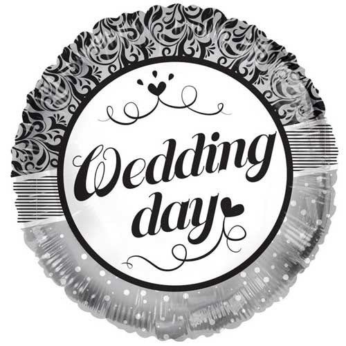 18 inch Wedding Day Ornaments foil balloon