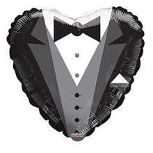 18 inch BV Groom Tux foil balloon
