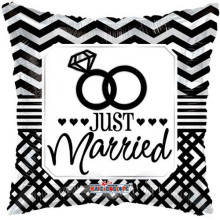 18 inch Just Married Pillow foil balloon