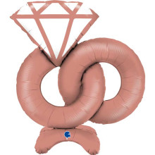 39 inch The Standups Rings foil balloon