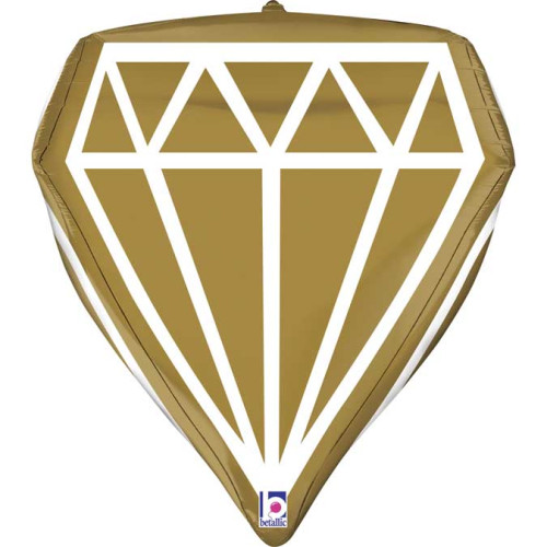 24 inch Dimensional Geo Gem foil balloon