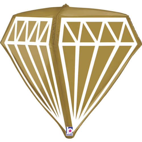 24 inch Dimensional Geo Gem foil balloon