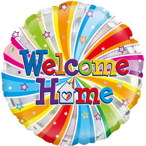 18 inch Welcome Home Swirl Foil balloon 18 inch Welcome Home Swirl Foil balloon