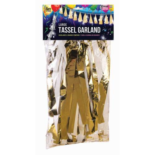 بالون تاسل كبير ذهب ابيض بالون تاسل كبير ذهب ابيض