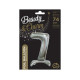 30 inch foil balloon Standing digit 7, silver, 74 cm 30 inch foil balloon Standing digit 7, silver, 74 cm