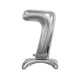 30 inch foil balloon Standing digit 7, silver, 74 cm 30 inch foil balloon Standing digit 7, silver, 74 cm