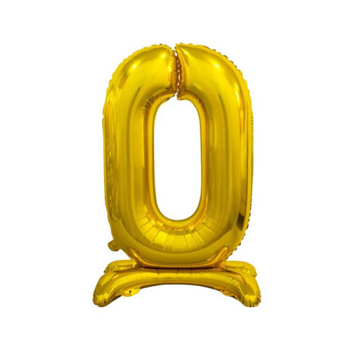 30 inch foil balloon Standing digit 0, Gold, 74 cm 30 inch foil balloon Standing digit 0, Gold, 74 cm