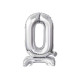 18 inch foil balloon Standing digit 0, silver, 38 cm 18 inch foil balloon Standing digit 0, silver, 38 cm