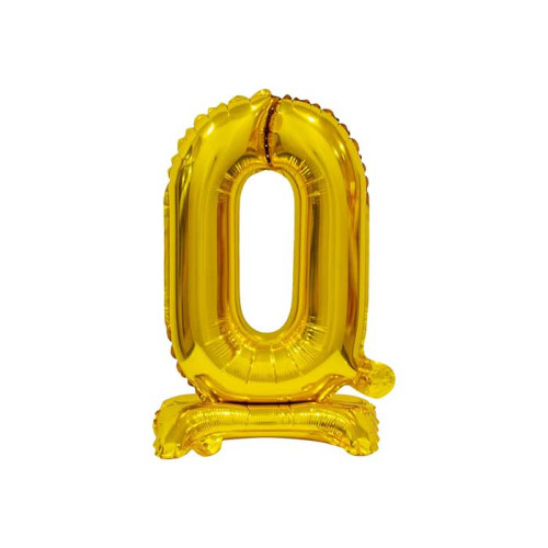 18 inch foil balloon Standing digit 0, gold, 38 cm 18 inch foil balloon Standing digit 0, gold, 38 cm