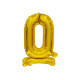 18 inch foil balloon Standing digit 0, gold, 38 cm 18 inch foil balloon Standing digit 0, gold, 38 cm