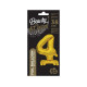 18 inch foil balloon Standing digit 4, gold, 38 cm 18 inch foil balloon Standing digit 4, gold, 38 cm