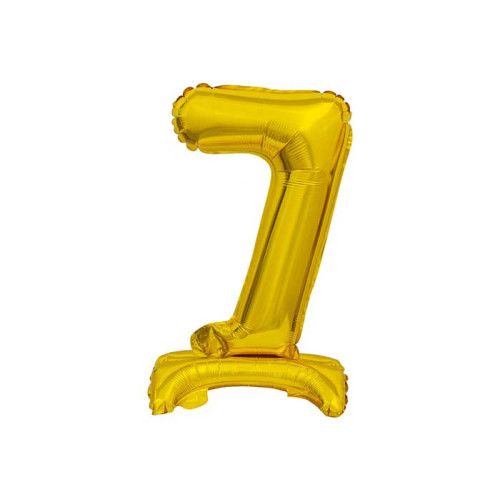 18 inch foil balloon Standing digit 7, gold, 38 cm 18 inch foil balloon Standing digit 7, gold, 38 cm