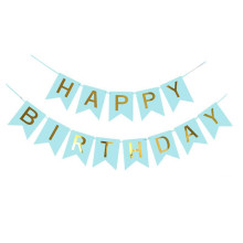 Light Blue Birthday banner
