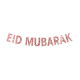 Rose GOLD EID MUBARAK GLITTER BANNER 11.5*17CM