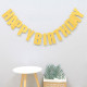 Glitter Birthday banner Gold