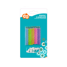 شموع عيد ميلاد ماجيك( 10 شمعات) 6 سم