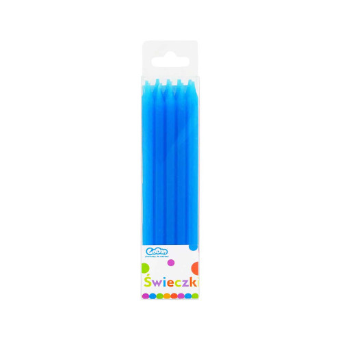 Birthday Candles 10/10, blue; 8,6 cm