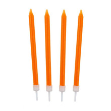 شموع عيد ميلاد برتقالي 10 شمعة شموع عيد ميلاد برتقالي 10 شمعة