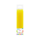 Birthday candles 10/10, yellow; 8,6 cm