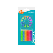 Birthday candles "spiral model", 24/12, 6.0 cm