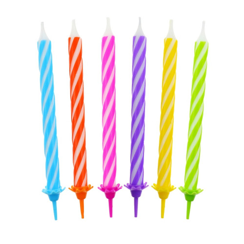 Birthday candles "spiral model", 24/12, 6.0 cm