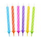 Birthday candles "spiral model", 24/12, 6.0 cm