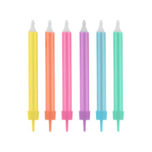 Candles Jumbo, assorted, 12 pcs