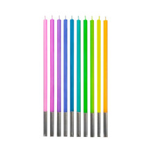 Birthday candles Pastels,size 14.5 cm, 10 pcs Birthday candles Pastels,size 14.5 cm, 10 pcs