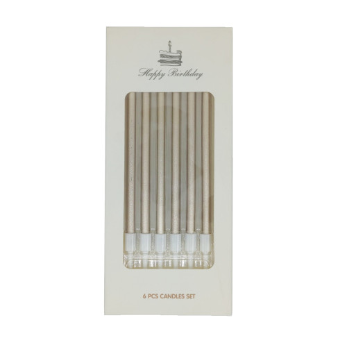 شمعة سبايرال شامباين 6 شمعات