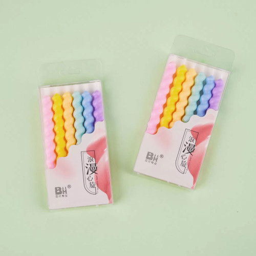 شموع سبايرل ملونة 6 شمعة