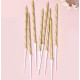 classic luxury long gold birthday candles 8 Candles classic luxury long gold birthday candles 8 Candles