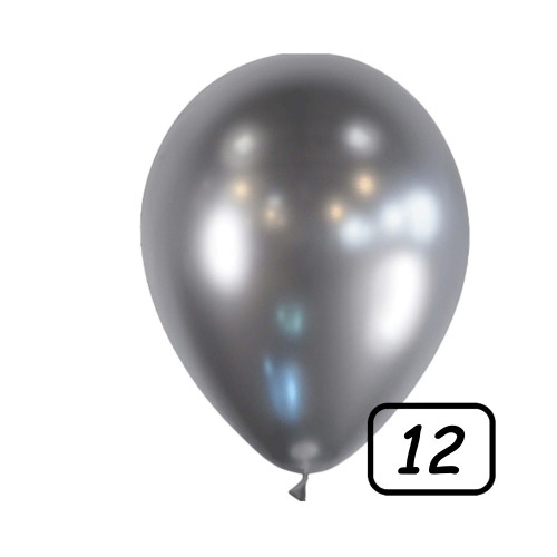 12 inch balloon chrome Silver 50 pcs 12 inch balloon chrome Silver 50 pcs