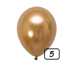 5 inch balloon chrome Gold 100 pcs