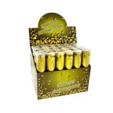 Confetti Cannon box - gold stripes 20 cm (24 pcs)