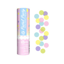 Confetti Cannon Pastel Party multicolour paper circles 15cm
