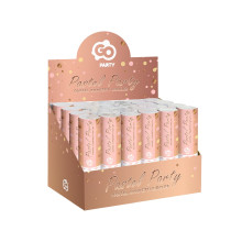 Confetti Cannon Circles pink rose-gold blush - 15 cm (24 pcs)