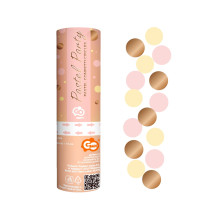 Confetti Cannon Circles pink rose-gold blush - 15cm