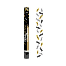 Confetti Cannon Gold-silver-black mix foil - 60cm