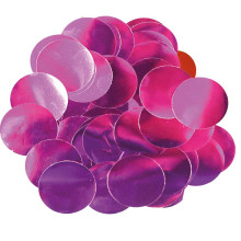 Metallic Foil Confetti 25mm x 250g Fuchsia