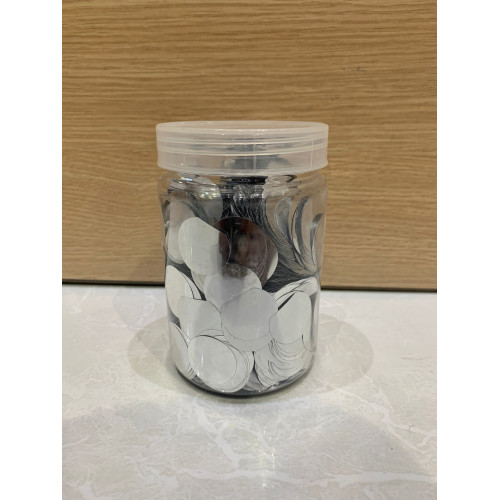 كونفيتي بالون فضي 25mm x 250g