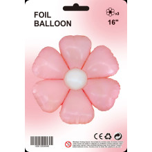 16 inch Pink daisy balloons 3/pack