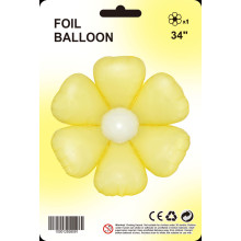 34 inch Yelloow daisy balloons